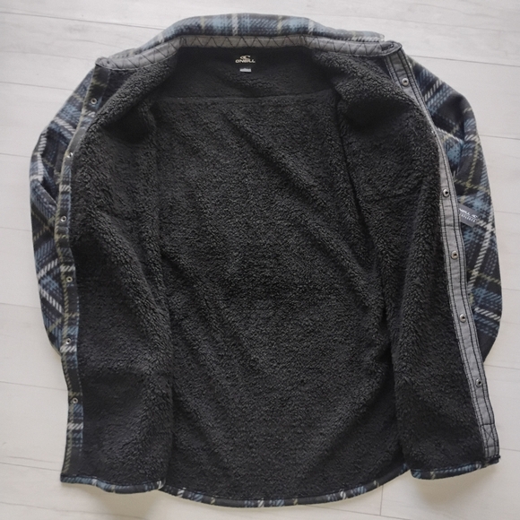 O'Neill NEW Spruce SuperFleece Sherpa Lined Flannel Jacket - Picture 6 of 16